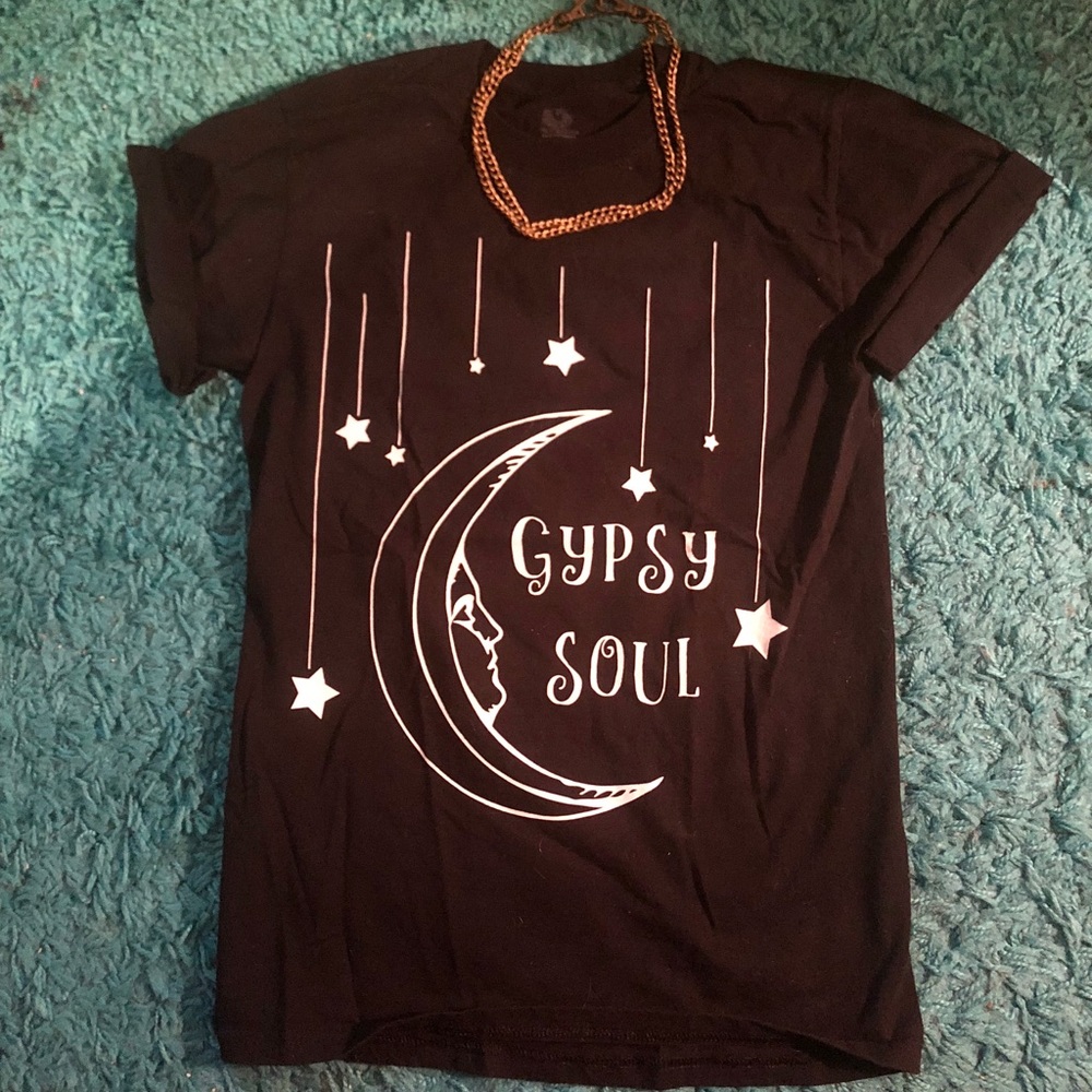 Gypsy soul screenprinted t shirt